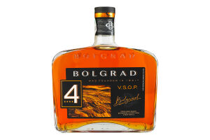 Бренді 0.5л 40% виноградний витриманий 4 роки VSOP Bolgrad пл