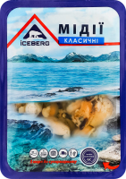 Мидии вареные в масле Классические Iceberg лоток 150г