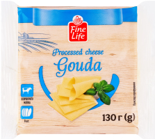 Сыр плавленый 36% Гауда Fine Life м/у 8x16.25г