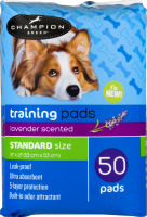 Champion Breed Training Pads Lavender Standard Size - 50 CT