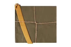 Фартух Клітинка зелено-гірчичний напівпанама Homeline