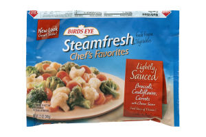 Birds Eye Steamfresh Chef's Favorites Lightly Sauced Broccoli, Cauliflower, Carrots With Cheese Sauce