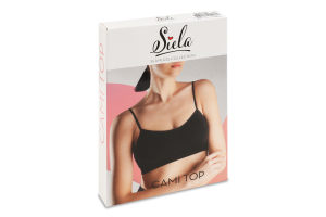 Топ женский из микрофибры Siela Cami top Seamless collection S-M черный