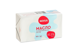 Масло вершкове Екстра 82,5% Novus 180г
