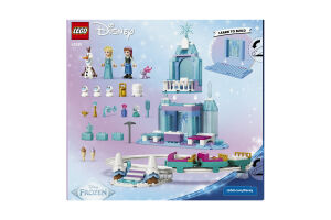 Конструктор для детей от 4лет №43281 Elsa's Ice Castle&Snow ride adventure Disney Lego 216эл