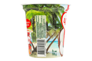 Творожок 5% взбитый с наполнителем фруктовым Кокос-ананас Чудо ст 170г