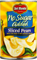 Del Monte No Sugar Added Sliced Pears