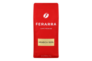 Кофе натуральный жареный в зернах 100% Arabica Ferarra м/у 1кг