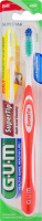GUM Super Tip Regular Soft Toothbrush With Tongue Cleaner