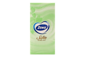 Хустинки носові Софтіс Нейчерал софт 9шт Зева