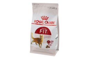 Корм сухий повнораціонний для дорослих котів від 1року Fit Royal Canin м/у 400г
