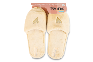 Капці кімнатні домашні жіночі хутряні Twins Home style Серце mini №010493 36-40