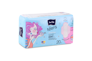 Прокладки гигиенические воздухопроницаемые Sensitive Normal For teens Bella 20шт