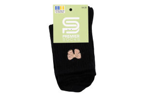 Шкарпетки Premier socks вис спорт вишив чор р18-20