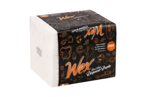 Серветки паперові Wex 250 шт 2 шари И498 (Туреччина)
