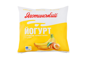 Йогурт 1.5% Абрикос-банан Яготинський м/у 400г