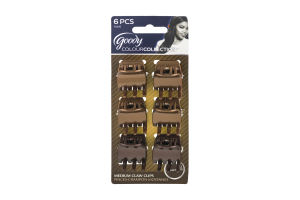 Goody ColourCollection Medium Claw Clips Brunette - 6 CT