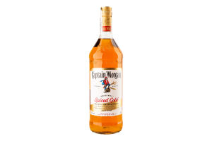 Напиток алкогольный 1л 35% на основе карибского рома Spiced Gold Original Captain Morgan бут
