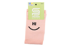 Шкарпетки підл Premier socks Hi-Bye рожевий р23-25