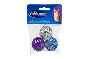 Companion Cat Toy Metallic Balls With Bells