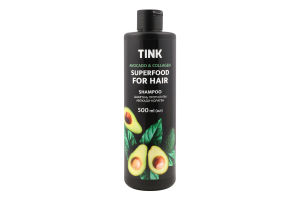 Шампунь против перхоти Avocado&Collagen Superfood for hair Tink 500мл