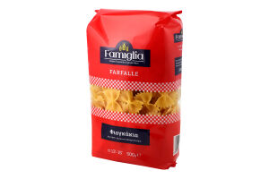 Изделия макаронные из твёрдых сортов пшеницы Farfalle Famiglia м/у 500г