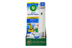 Освіжувач повітря автоматичний Ранкова свіжість та квіти орхідеї Active fresh Air Wick 228мл