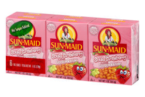 Sun-Maid Golden Raisins Sour Strawberry Flavored - 6 CT