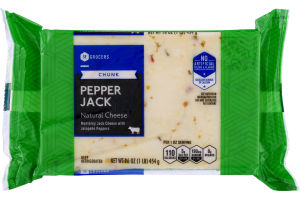 SE Grocers Chunk Pepper Jack Natural Cheese