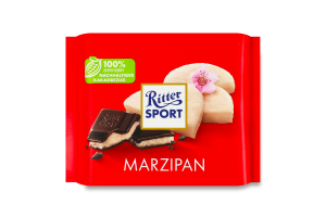 Шоколад черный с марципановой начинкой Ritter Sport м/у 100г