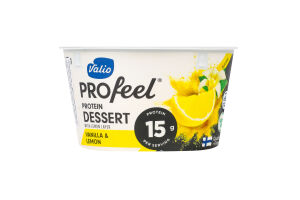 Десерт сирковий Valio ваніль-лимон протеїн безлакт