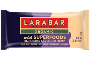 LARABAR Organic Blueberry Lavender Hemp with Super Foods