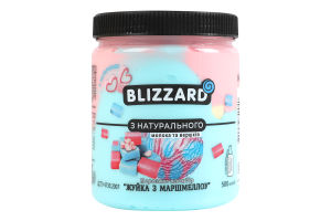 Мороженое 13% пломбир Жвачка с маршмеллоу Blizzard п/б 270г