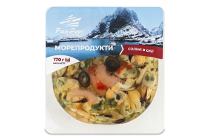 Морепродукти солені в олії Fish Port лоток 0.17кг