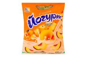 Изделия фигурные неглазированные с добавками Йогурт-персик Золоте Зерно м/у 60г