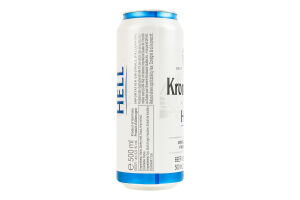 Пиво 0.5л 5% світле фільтроване пастеризоване Hell Krombacher з/б