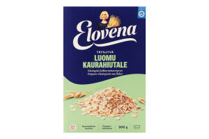 Хлопья овсяные органические Elovena к/у 900г