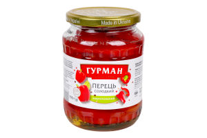 Перець солодкий маринований 700г твіст/б Гурман