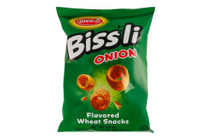 Снеки Bissli пшеничні зі смаком цибулі