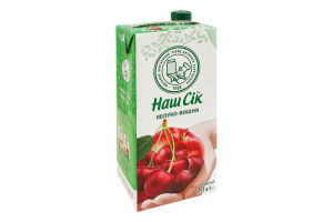 Нектар пастеризованный Яблоко-вишня Наш сік т/п 1.93л