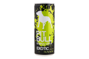 Напиток энергетический безалкогольный сильногазированный Exotic Pit Bull ж/б 250мл