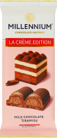 Шоколад молочный с кремовой начинкой со вкусом Тирамису La creme edition Millennium м/у 100г