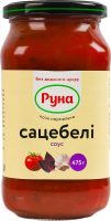 Соус стерилизованный со стевией Сацебели Руна с/б 475г