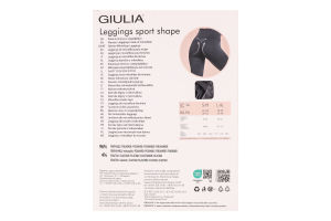 Легінси жіночі Giulia Sport Shape black L/XL
