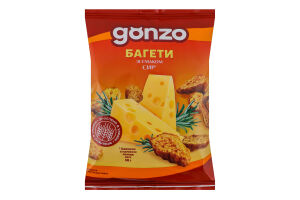 Сухарики пшеничные со вкусом сыра Багеты Gonzo м/у 50г