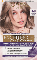 Крем-фарба д/волосся Екселенс Кул Крем 8.11 ультрапопелястий світло-русявий Лореаль