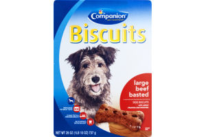 Companion Dog Biscuits Large Beef Basted