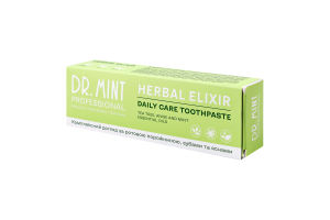 Зуб. паста Dr. Mint 90 г Herbal Elixir Professional