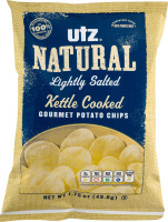 Utz Natural Lightly Salted Kettle Cooked Gourmet Potato Chips