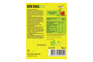 Конфеты фруктовые натуральные Яблоко Roll Bob Snail к/у 60г